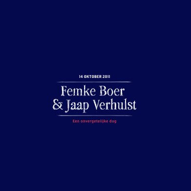 Femke & Jaap trouwen book cover