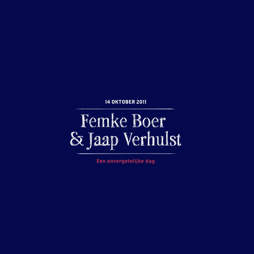 View Femke & Jaap trouwen by Jasper Went