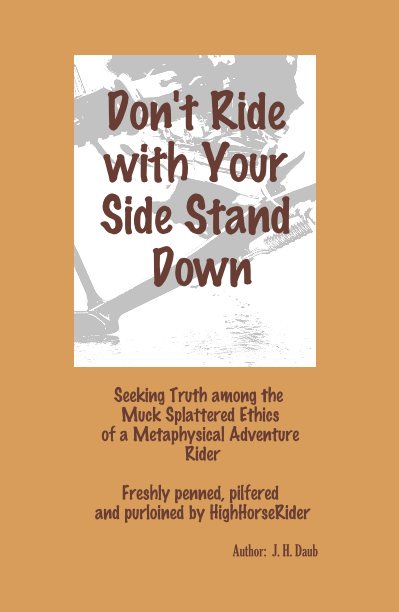 View Don't Ride with Your Side Stand Down by Jan H. Daub