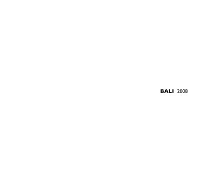 BALI 2008 book cover