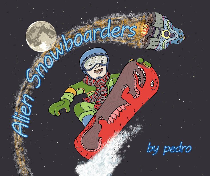 View Alien Snowboaders by Peter C. Martins
