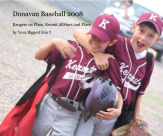 Donavan Baseball 2008 book cover