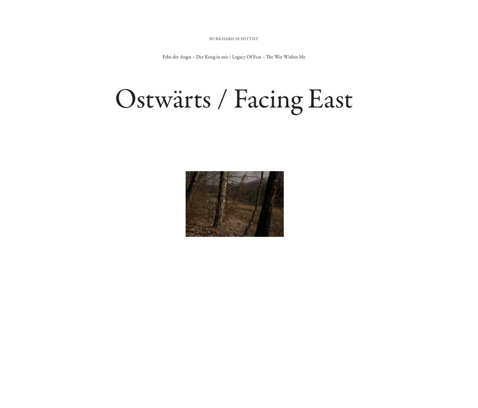View Ostwärts / Facing East by Burkhard Schittny