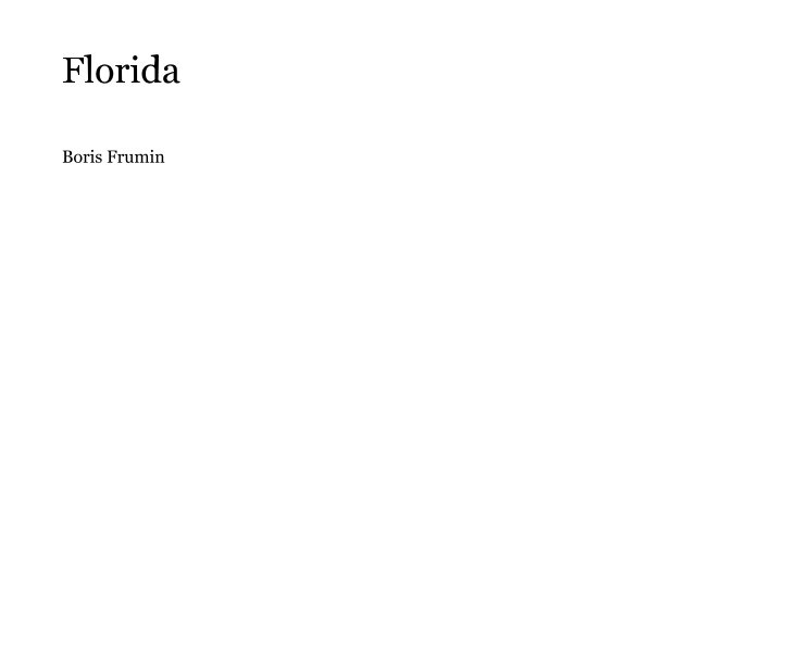 Florida nach Boris Frumin anzeigen