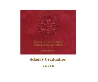 Adam's Graduation book cover