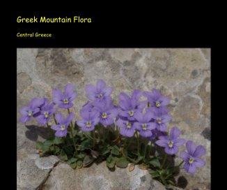 Greek Mountain Flora Central Greece book cover
