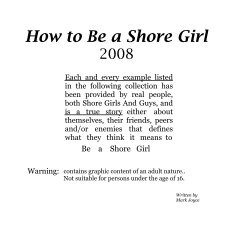 How to Be a Shore Girl, 2008 book cover