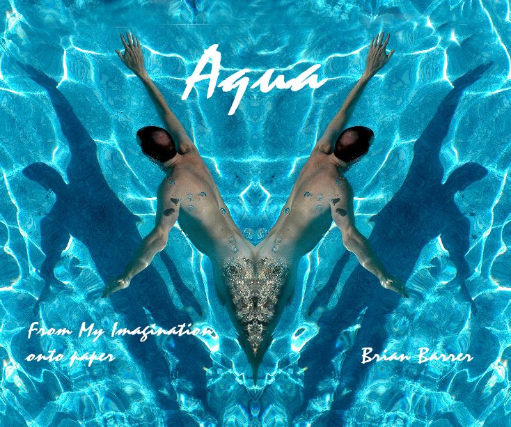 View Aqua From My Imagination onto paper Brian Barrer by Brian Barrer