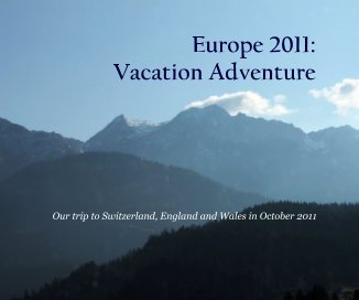 Europe 2011: Vacation Adventure book cover