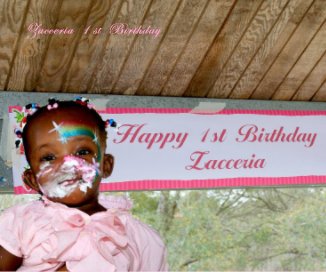 Zacceria 1 st Birthday book cover