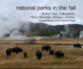 National parks in the fall book cover