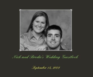 Nick and Brodie's Wedding Guestbook book cover