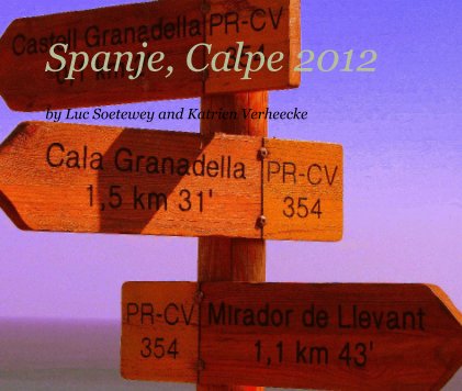 Spanje, Calpe 2012 book cover