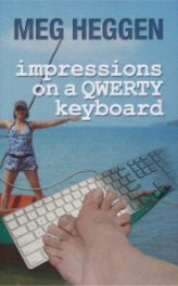 impressions on a QWERTY keyboard book cover