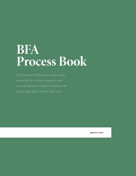 BFA Process Book book cover