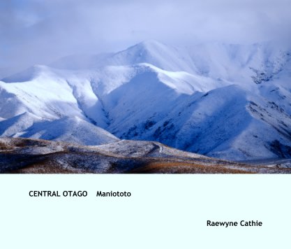 CENTRAL OTAGO    Maniototo book cover
