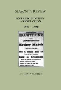 Season In Review Ontario Hockey Association 1891 - 1892 book cover