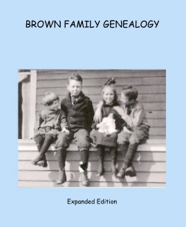 BROWN FAMILY GENEALOGY book cover