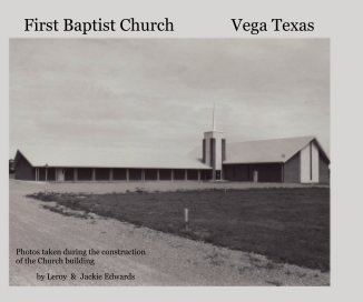 First Baptist Church Vega Texas book cover