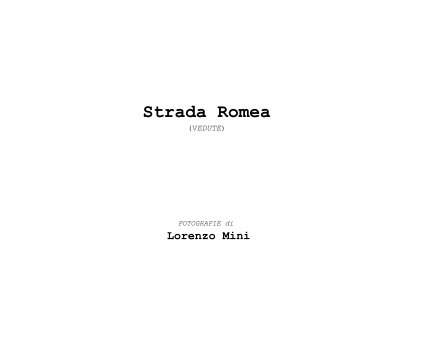 Strada Romea (VEDUTE) book cover