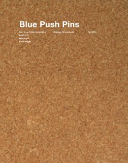 Blue Push Pins book cover