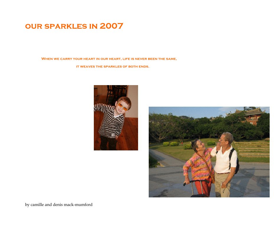 View our sparkles in 2007 by camille and denis mack-mumford