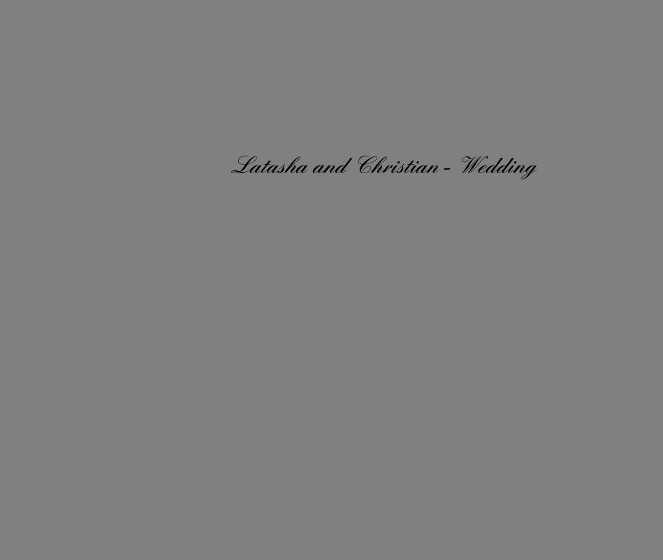 View Latasha and Christian - Wedding by islandsoft