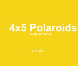 polaroids 1979-1985 book cover