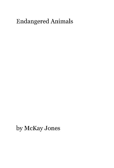 Ver Endangered Animals por McKay Jones
