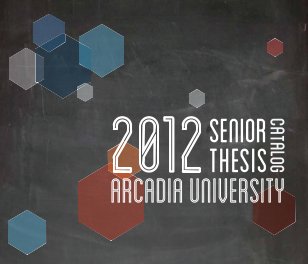 2012 Senior Thesis Catalog book cover