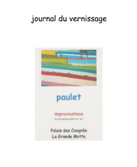 journal du vernissage book cover