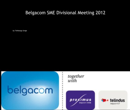 Belgacom SME Divisional Meeting 2012 book cover