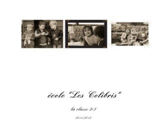 école "Les Colibris" book cover