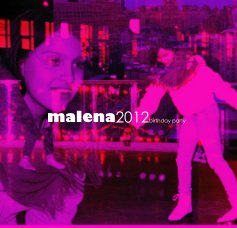 malena2012birthday party book cover
