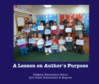A Lesson on Author's Purpose book cover