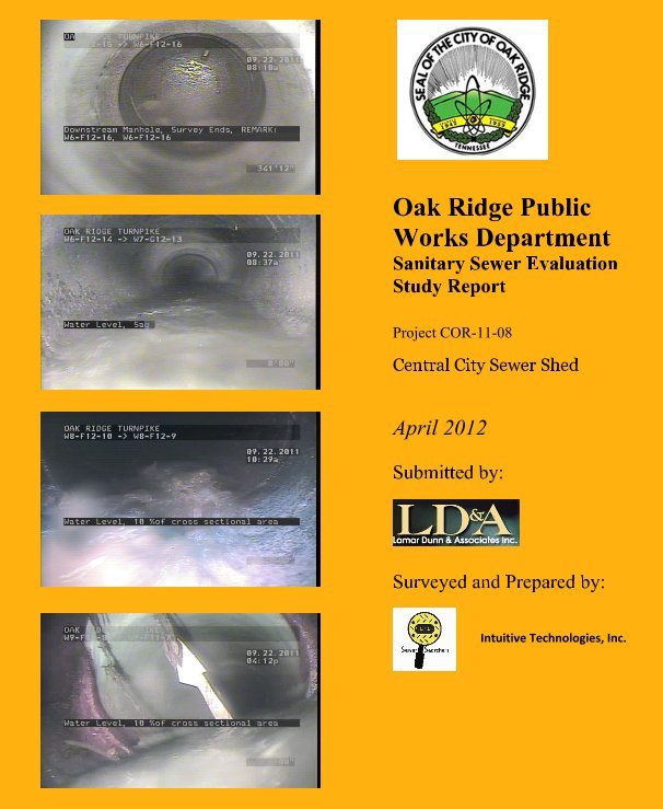 View Business - Oak Ridge Public Works Department Sanitary Sewer Evaluation Study Report by Intuitive Technologies, Inc.