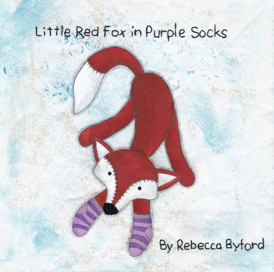 View Little Red Fox in Purple Socks by Rebecca Byford
