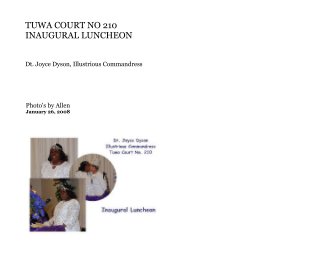 TUWA COURT NO 210 INAUGUARAL LUNCHEON book cover