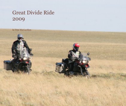 Great Divide Ride 2009 book cover