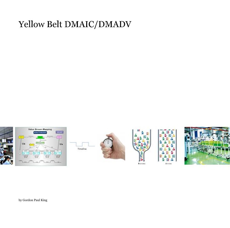 View Yellow Belt DMAIC/DMADV by Gordon Paul King