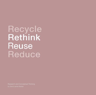 Recycle Rethink Reuse Reduce book cover