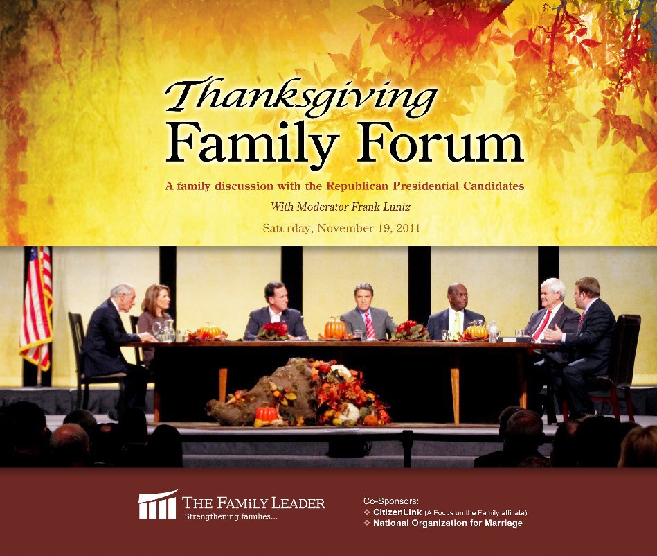 View Thanksgiving Family Forum by by Dan & Dave Davidson