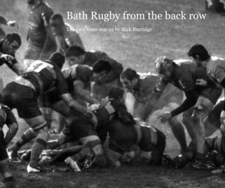 Bath Rugby from the back row book cover