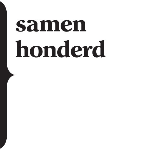 View samen honderd – uncoated by Willy Lamers
