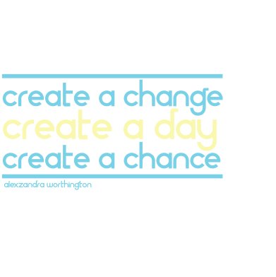 Create a Change Create a Day Create a Chance book cover