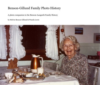 Benson-Gillund Family Photo History book cover