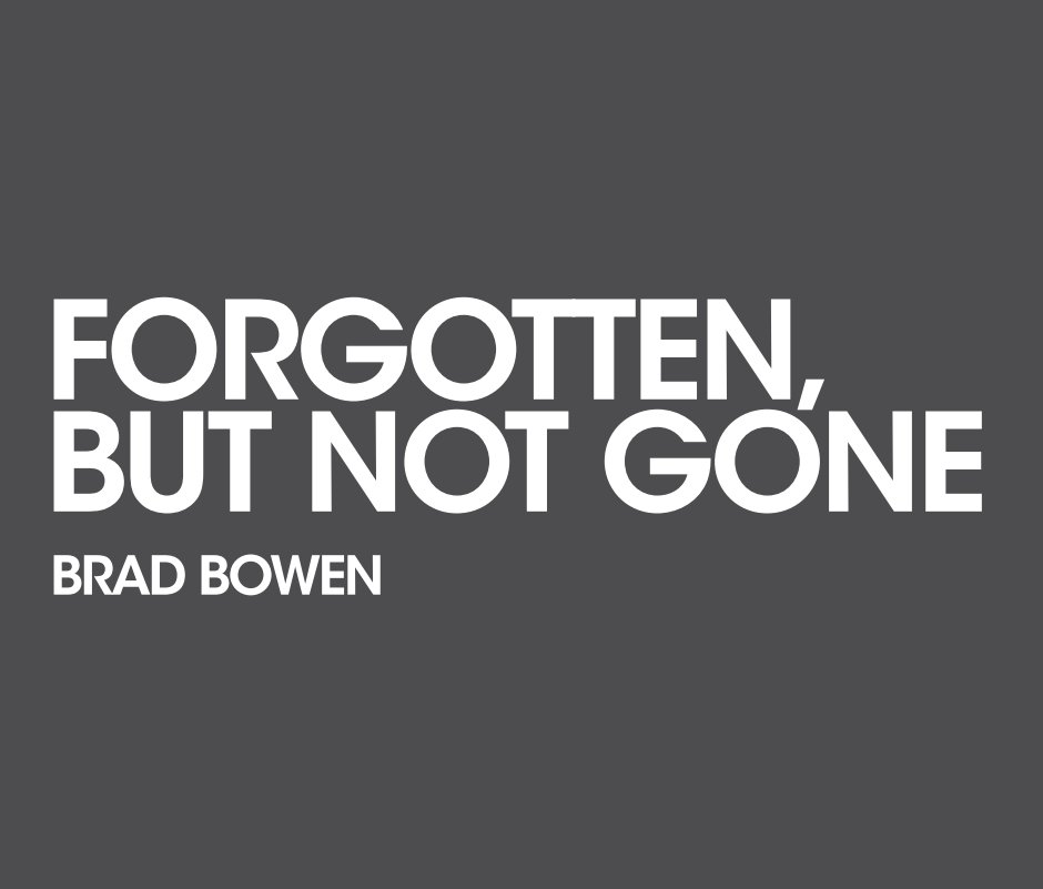 View Forgotten, But Not Gone by Brad Bowen