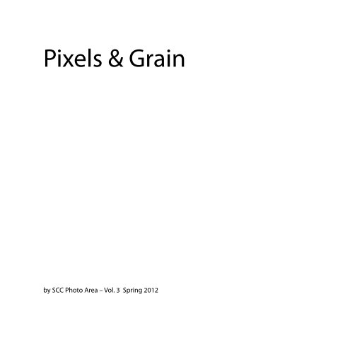 Ver Pixels & Grain: Spring 2012 por SCC Photo Area
