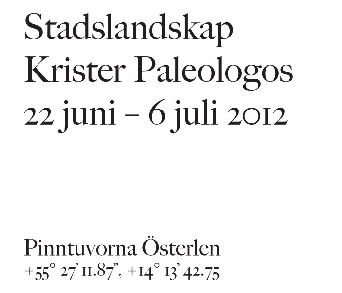 Visualizza Stadslandskap di Krister Paleologos