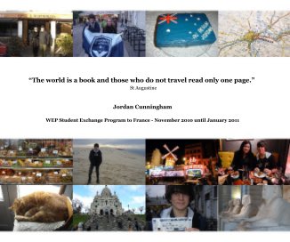 “The world is a book and those who do not travel read only one page.” St Augustine book cover